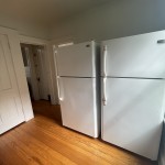 Pantry with 2 extra fridges